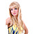  longo Europeia tecer luz peruca loira (0463-6.10-343)
