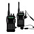  ein Paar professionelle Walkie Talkie mit Headset und PTT fingerbutton, Reichweite bis zu 5km