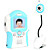  Wireless Baby Monitor with Flower Design