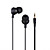  smiley in-ear stereo hovedtelefoner (sort)