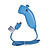  remoto e nunchuk controlador com caso para wii / wii u (azul)