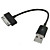  emergencia portátil cargador de batería con cable usb para ipod / iphone (negro)