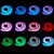  12W flerfarget LED lys stripe med fjernkontroll