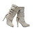  top kwaliteit pu bovenste hoge hakken laars met strappy mode-schoen (0987-x3031)