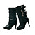  top kwaliteit pu bovenste hoge hakken laars met strappy mode-schoen (0987-x3031)