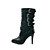  top kwaliteit pu bovenste hoge hakken laars met strappy mode-schoen (0987-x3031)