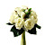  de seda rosa con aroma elegante decoración de la boda ronda de gasa / ramo de novia (0797-sim057)