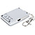  1.5 LCD «numérique rechargeable USB trousseau cadre photo avec mémoire 8m pour 140 photos (argent)
