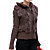  manches poils de lapin long avant vêtements pull à glissière / fourrure des femmes et en cuir (ff-e-bk0736010)