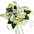  Elegant Ivory Silk Rose With Chiffon Decoration Wedding/ Bridal Wrist Flower(0797-SIM104)