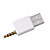  3,5 mm para adaptador usb cargador convertidor para ipod shuffle-2 (blanco)