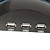  docking station con luce blu per PS3 Slim - nero + blu