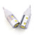  t10 6 +1 w 12v coche blanco bombilla de luz (pack de 2)