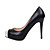  PU cuir à talons hauts fermé orteils chaussure de mode (1131-F450)