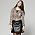  Animal Skin Patterns Long Sleeves Short Style Jacket / Women's Jackets (FF-A-BA0996015)