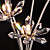  Asfour cristallo lampada da tavolo con 5 luci (base lampadina g4)