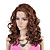  Lace Front Long Top Grade Quality Synthetic Brown Curly Hair Wig