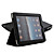  Case de Protecção de Pele PU + Suporte para iPad (Preto)