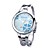  elegante reloj de cuarzo japonés Kimio de las mujeres con 4 frente a la hoja del trébol
