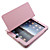  Custodia rigida in pelle PU + supporto per iPad - Rosa