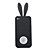  Rabbit Protective Silicon Case For iPhone 4 Black