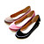  ante tacón alto cerrado dedos con remaches informal colores shoes.more / luna de miel disponibles