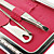  rustfrit Stee manicure kit (5pcs-rose rød)