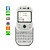  double slide torsion sim mobile déverrouillé avec clavier qwerty tv + (blanc)