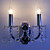  K9 Crystal Wall Light with 2 Lights - Candle Style