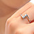  Fashion Double CZ Cubic Zirconia And Stainless Steel Ring