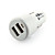  Dual USB Car Charging Adapter for iPad/iPhone 4/3G/3GS White (5V-2A)