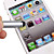  3-in-1 Touchpad Stift + LED Taschenlampe + Laser-Pointer für iPhone und iPad (silber)