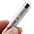  2 in 1 Mini LED & rode laser pointer sleutelhanger zaklamp zilver