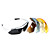  UV400 occhiali da sole occhiali - Sport ciclismo bicicletta - 5 lente - telaio bianco (bc1345061)