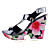  patentansøgninger læder øverste kile hæl pumper med blomster part / aften shoes.more farver