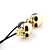  goldenen Schädel metallic In-Ear-Ohrhörer für iPhone, iPad & iPod