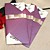  Vintage Sparkling Purple Wedding Invitation With Gold Ribbon (Set of 60)