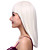  Capless Long High Quality Synthetic White Straight Hair Wig