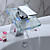  Color Changing LED Waterfall Bathroom Sink Faucet (Chrome Finish)