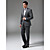  Single-Breasted 2 Button  Groom Wear/ Tuxedo/ Men's Suit Jacket and Pants