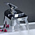  Contemporary Waterfall Bathroom Sink Faucet (Chrome Finish)