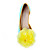  Kunstleder oberen niedrige Absätze geschlossenen Zehen mit Satin Blume Flitterwochen shoes.more Farben erhältlich