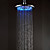  20x20cm LED Round Chrome Brass Showerhead
