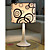 Table Light with Circle Patterned Lampshade