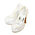  Top Quality Satin Upper High Heel Closed-toes With Lace Wedding Shoes/ Bridal Shoes