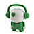  4gb dj estilo musical usb flash drive (verde)