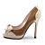  Patent Leather Upper High Heel Peep-toes With Bowknot Fashion Shoes