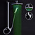  Color Changing LED Shower Faucet with 8 inch Shower Head + Hand Shower