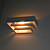  White Metal Wall Sconce Square Shaped