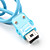  FernbedienungMotionPlus und Nunchuk Controller mit Hülle für Wii (Blau)